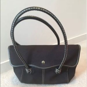 Etienne Aigner Designer Black Small/Medium Handbag